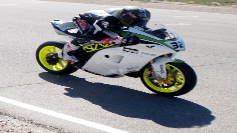 Eric Bostrom riding for Brammo