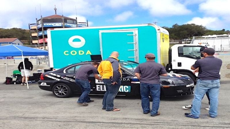 CODA is racing today at REFUEL 2012 at Laguna Seca