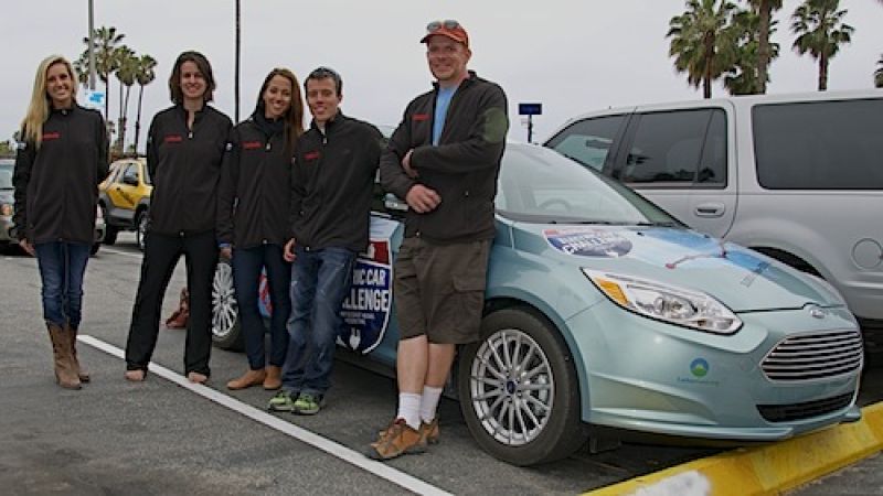 World EV speed record New York to Los Angeles