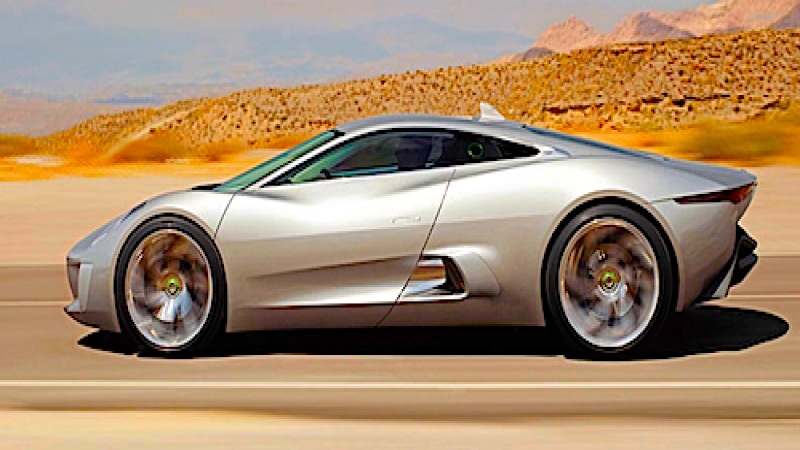 A very exclusinve Jaguare C-x75 plug-in hybrod