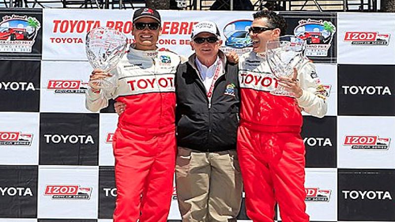 Adam Carolla wins Toyota celebrity pro race