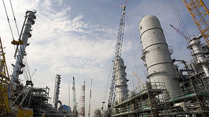 Oil refinery picture