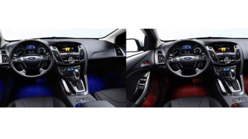 Interior mood lighting demo, Ford Focus