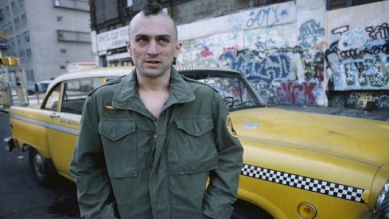 Robert DeNiro in Taxi Driver (movie promo still)