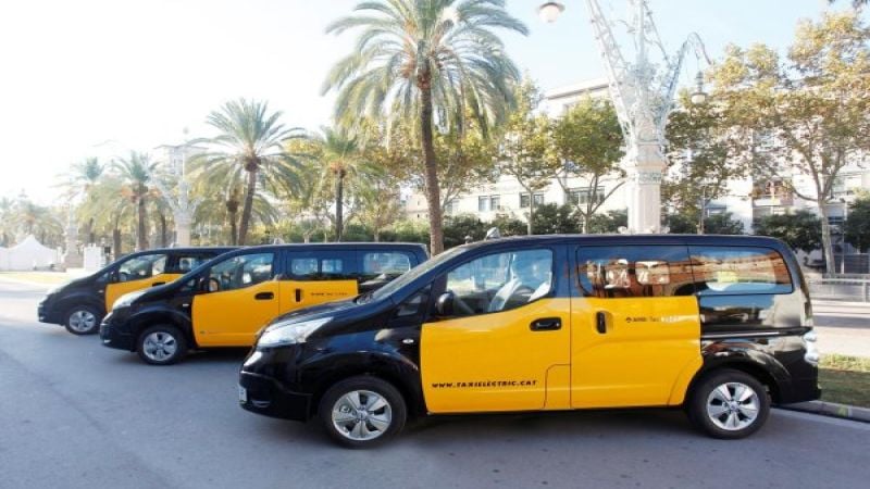 Electric Nissan Taxis