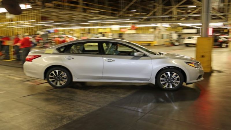2016 Nissan Altima rolls off the factory floor