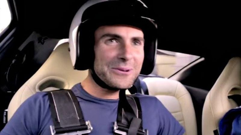 Adam Levine in a GT-R