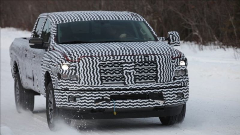 2016 Nissan Titan under wraps in Alaska