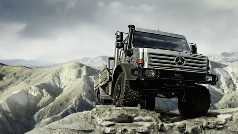 Arnold Schwarzenegger Mercedes Unimog