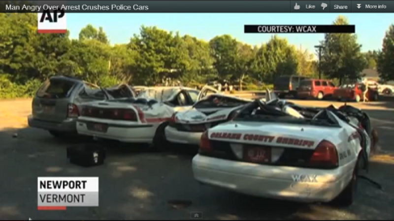 Police Cars Crushed