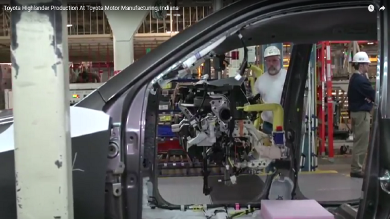 Strong Toyota Highlander Sales results in jobs boost for Indiana.