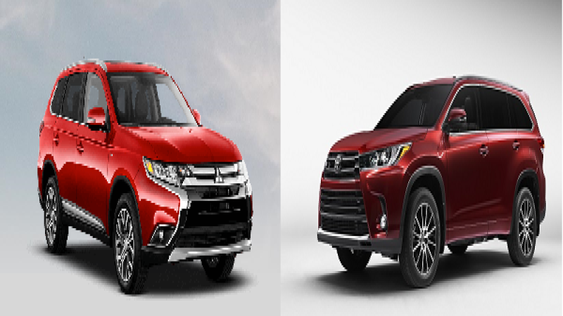 2016 Mitsubishi Outlander 2.4 SEL vs. Toyota Highlander LE Plus– 3 Rows For Under $35K