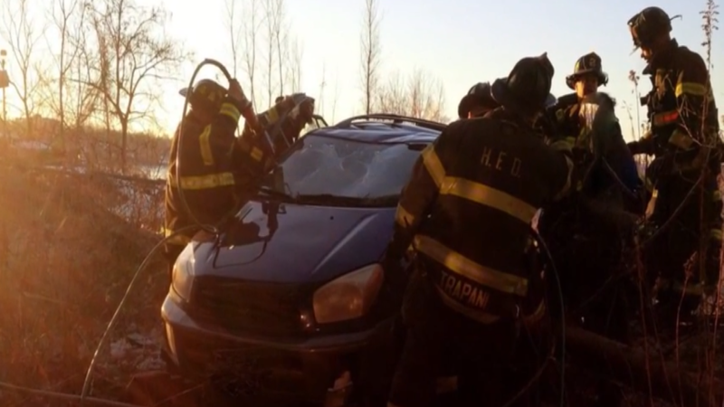 RAV4 crash sends vehicle 60 feet down in New Jersey