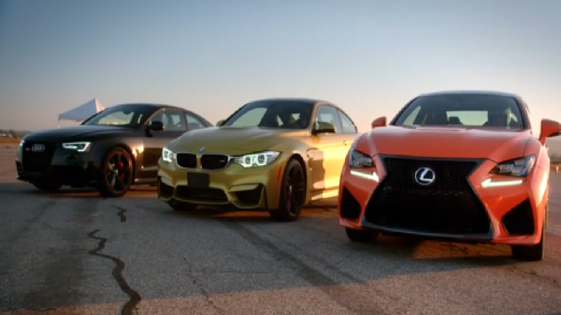 2015 Lexus RC F beats BMW M4 and Audi RS 5