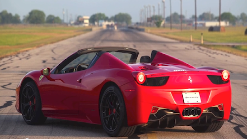 Hennessey 700hp 2013 Ferrari 458 Spider Twin Turbo