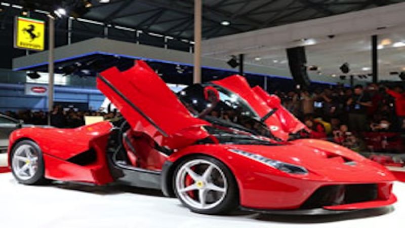 Ferrari LaFerrari hybrid supercar at Auto Shanghai 2013