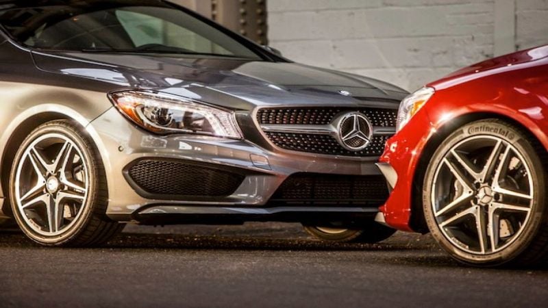 2014 Mercedes-Benz CLA Sport four door coupe