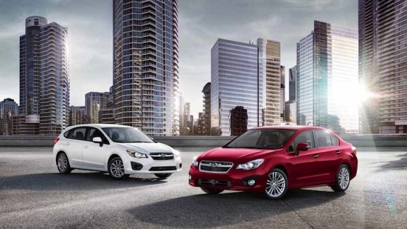 2014 Subaru Impreza four-door sedan and five-door hatchback