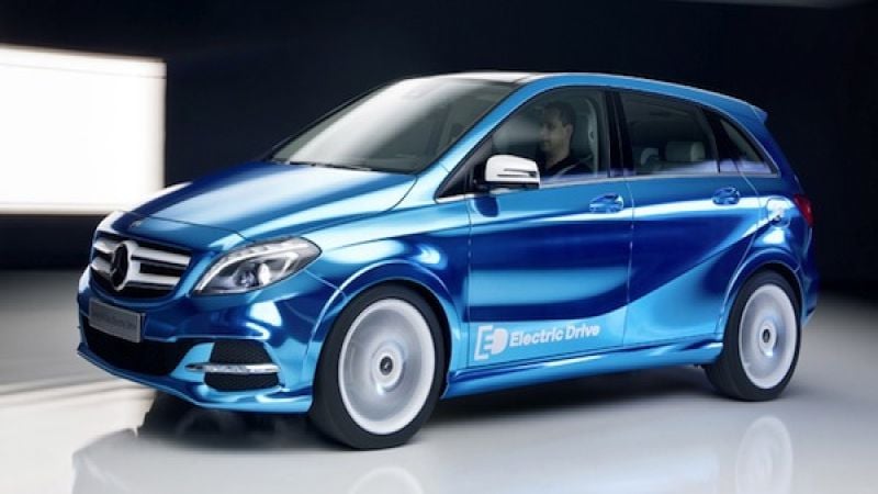 2014 Mercedes B-Class Electric Drive BMW i3 / Leaf killer rolls off the line  
