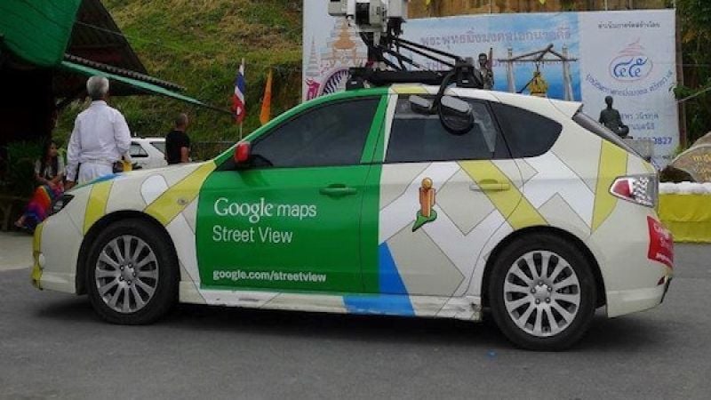 Specially-outfitted Google Maps Subaru Impreza causes strange crash