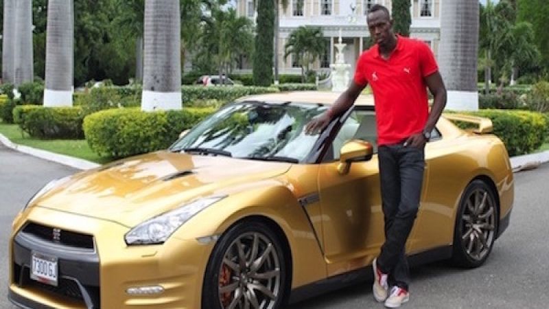 Usain Bolt, 2016 Rio Olympics, 2017 Nissan GT-R, 100 meter Gold Medal