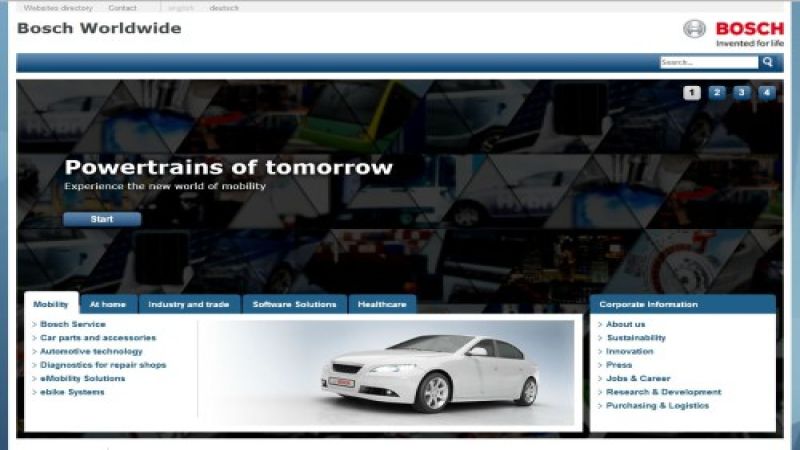 Bosch webpage at www.bosch.com