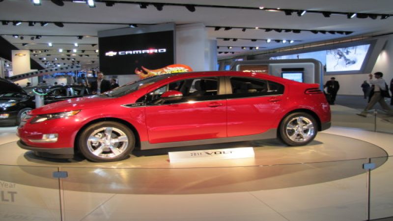 Chevy Volt shown at 2011 NAIAS in Detroit getting new safety protocols