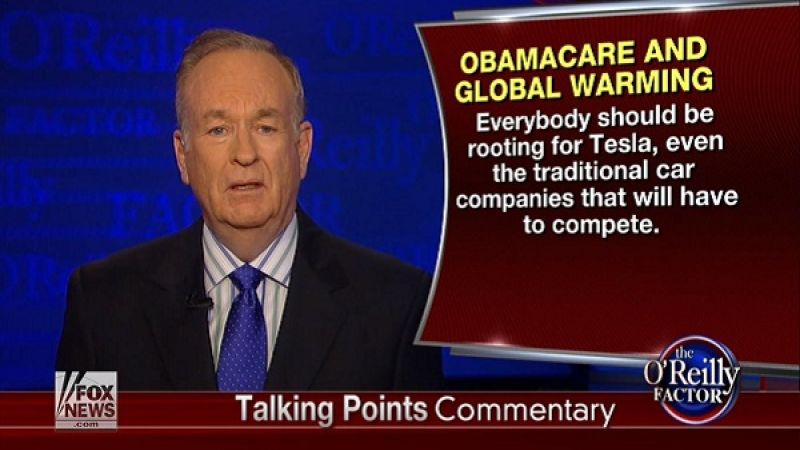 Bill O'Reilly on Tesla