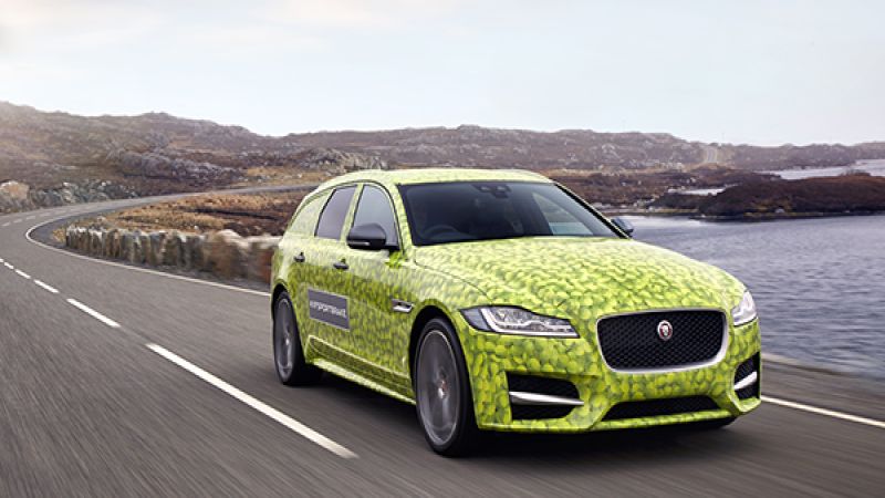 Jaguar XF Sportbrake In Tennis Camo