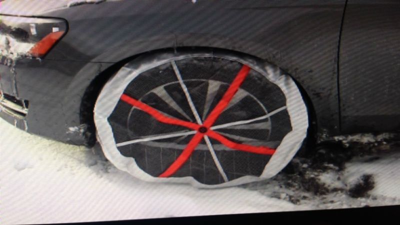 Autosock may give better tire traction than chains