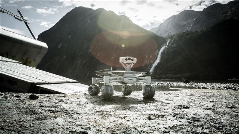 So, you think only humans can be movie heroes? Audi Lunar Rovers can and do, as well