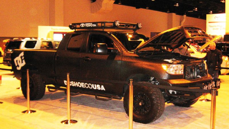 2012 Toyota Tundra decked out for offroad racing.  Photo © 2012 by Don Bain