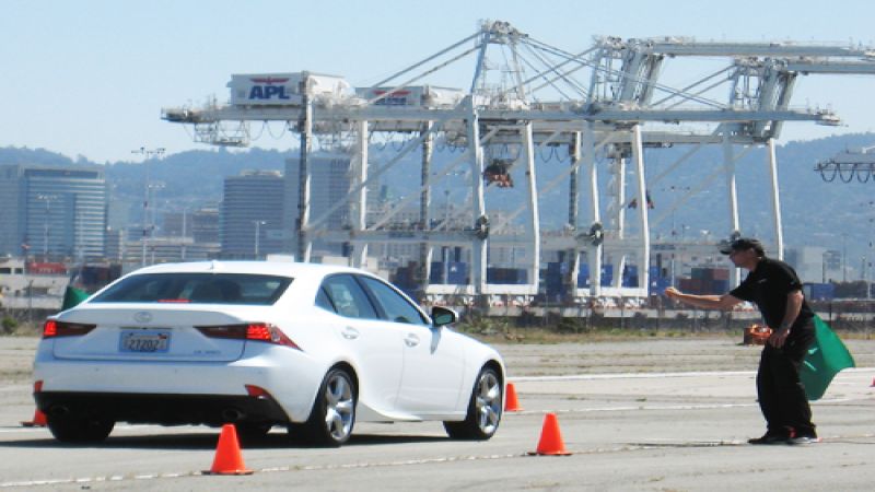 The Lexus 2014 IS 350 F-Sport time trials. Photo © 2013 by Don Bain
