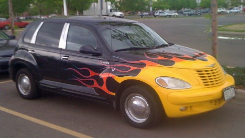 The PT Cruiser as a manifestation of an oxymoron. Photo © 2012 by Don Bain. 