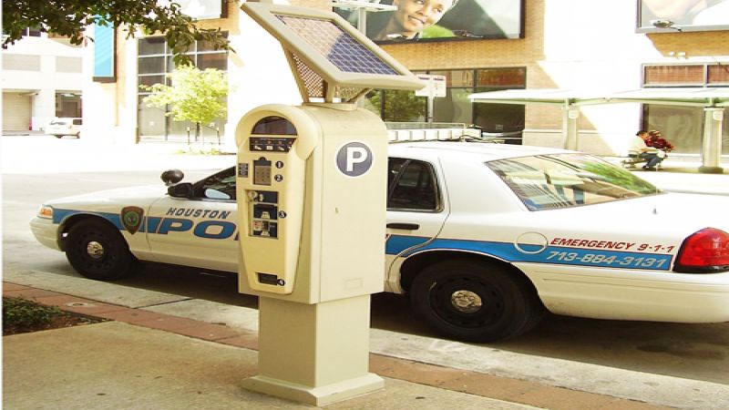 A Parking Meter in downtown Houston  From Wikimedia Commons (public domain)