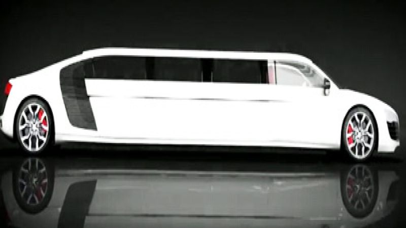 Audi R8 Limo Project video on YouTube