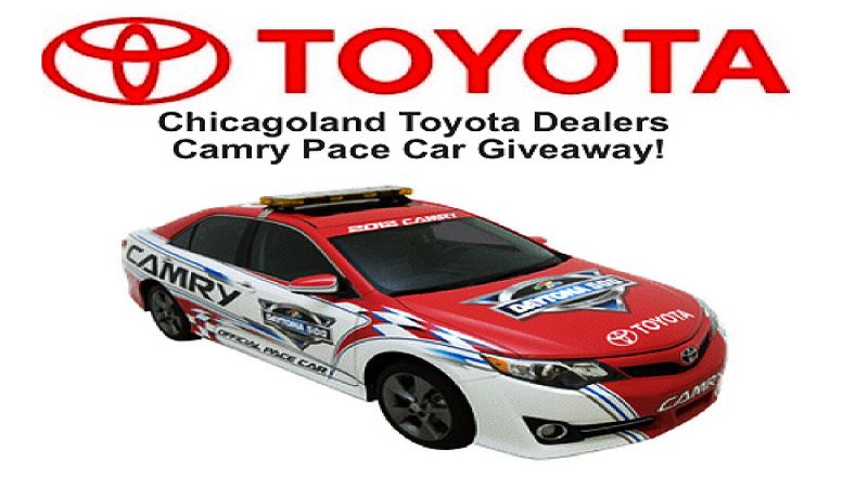 The image from the Toyota Camry Pace Car web page. Courtesy of Toyota. 