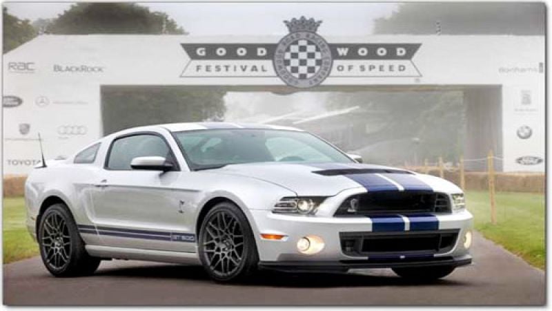 The Ford Shelby Mustang GT500 at Goodwood. Photo courtesy of Ford. 
