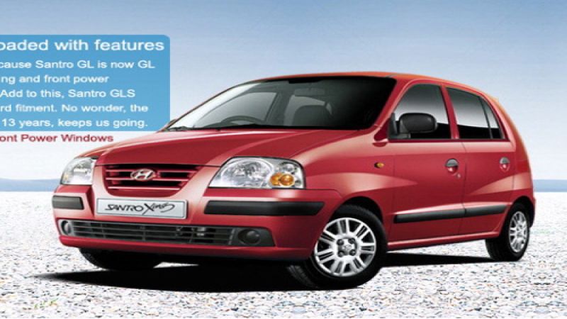 The 2012 Hyundai Santro Xing sold in India. Photo courtesy of Hyundai. 