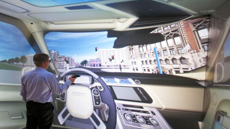 The Jaguar Virtual Reality Simulation. Image courtesy of Newspress
