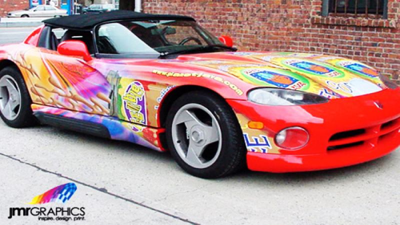 JMR graphics on a Ferrari. Image from the JMR website. 