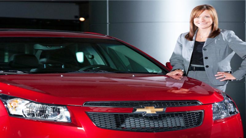 Mary Barra, GM Senior VP of Global Prod. Development. Image via Newspress