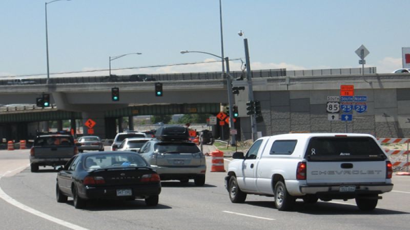 The intersection of US85South & I-25 South at present. © 2013 by Don Bain