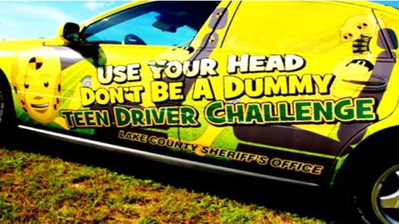 Lake County Sheriff's Dept. Teen Driver Challenge. Courtesy of Wikimedia. 
