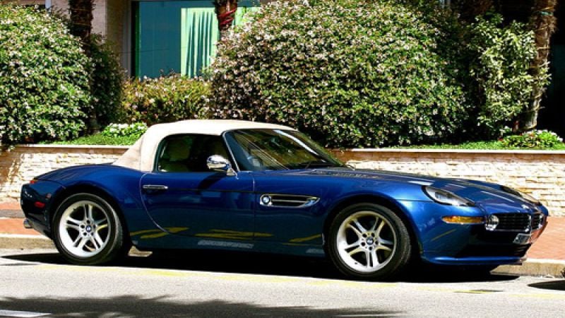 Blue BMW Z8 circa 2008. Used under Creative Commons Attribution-Share Alike 2.0 Generic