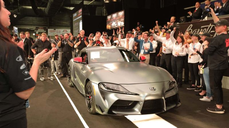 1st cars raise money for charity.