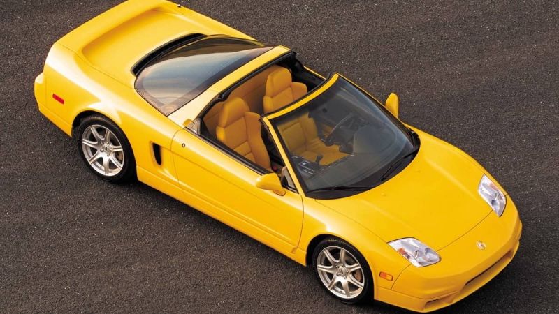 2003 Acura/ Honda NSX Targa top in yellow