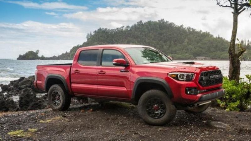 2017 Red Toyota Tacoma