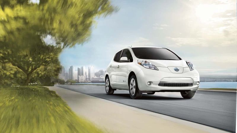 Nissan leaf image courtesy of Nissan Media Support