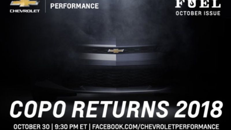 2018 COPO Camaro teaser